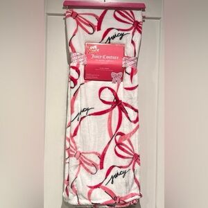 Juicy Couture Pink Bow Blanket